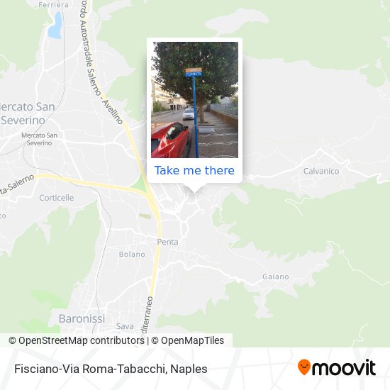 Fisciano-Via Roma-Tabacchi map