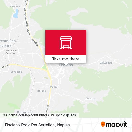 Fisciano-Prov. Per Settefichi map
