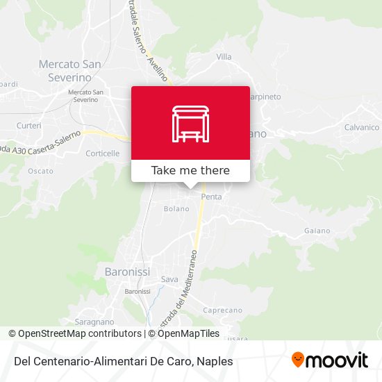 Del Centenario-Alimentari De Caro map