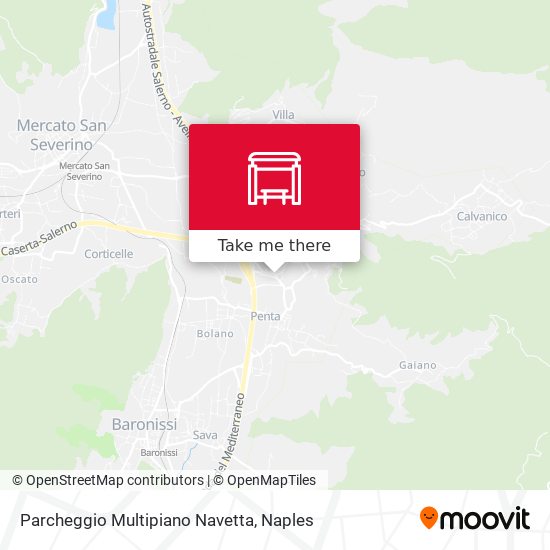 Parcheggio Multipiano Navetta map