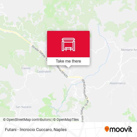 Futani - Incrocio Cuccaro map