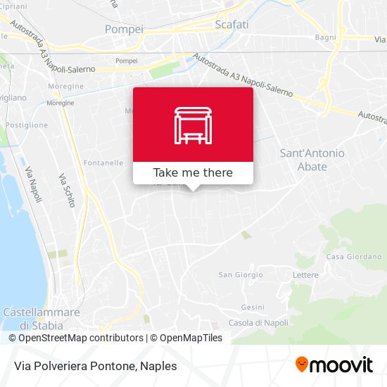 Via Polveriera Pontone map