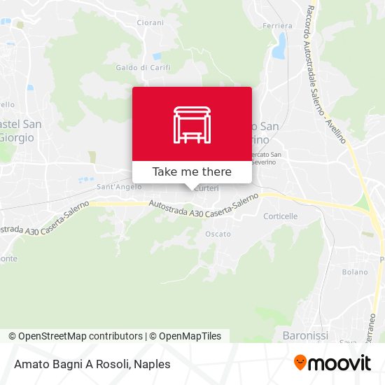 Amato Bagni A Rosoli map