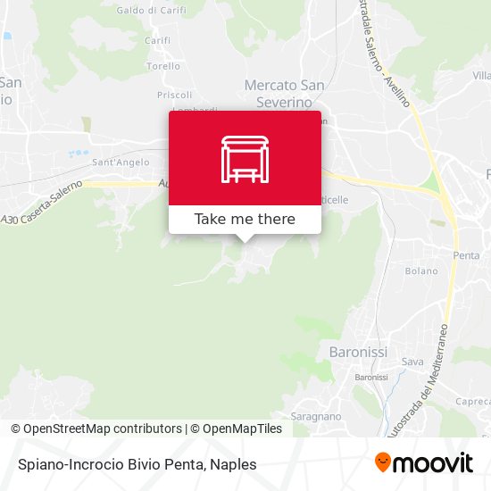 Spiano-Incrocio Bivio Penta map
