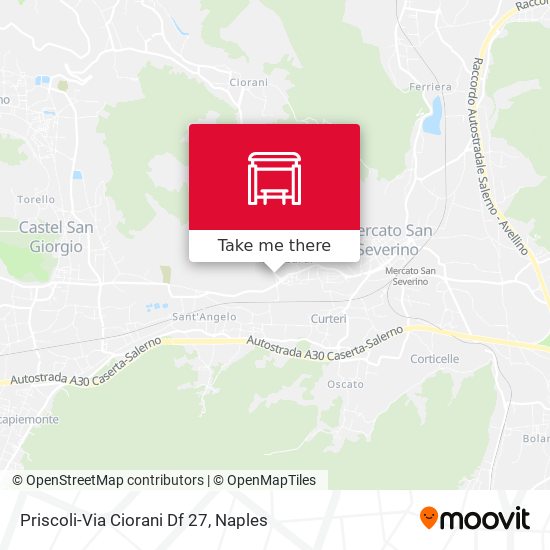 Priscoli-Via Ciorani Df 27 map