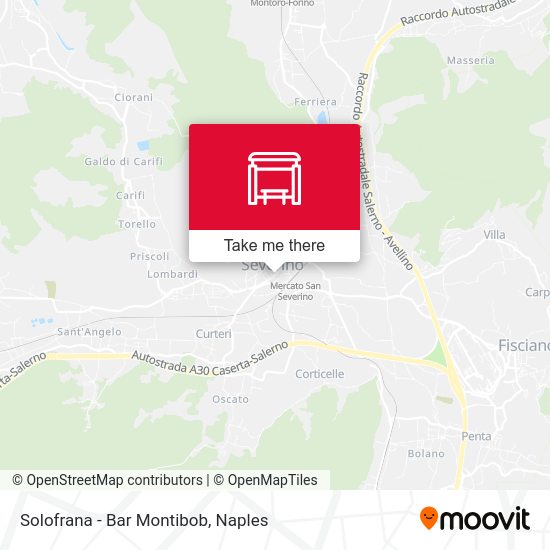 Solofrana - Bar Montibob map
