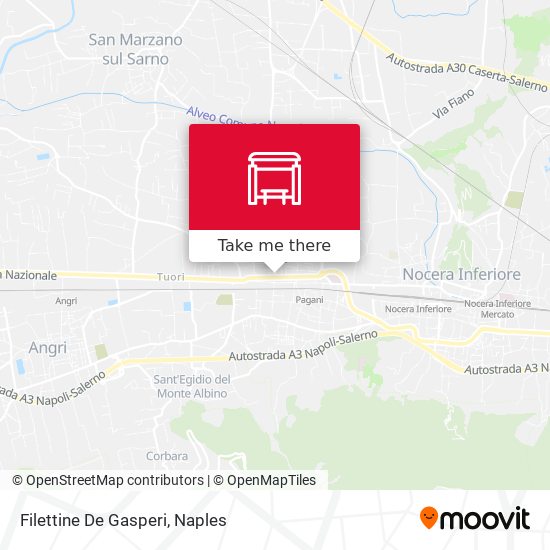 Filettine De Gasperi map