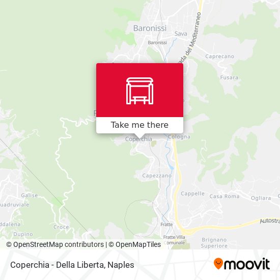 Coperchia - Della Liberta map
