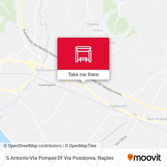 S.Antonio-Via Pompei-Df Via Posidonia map