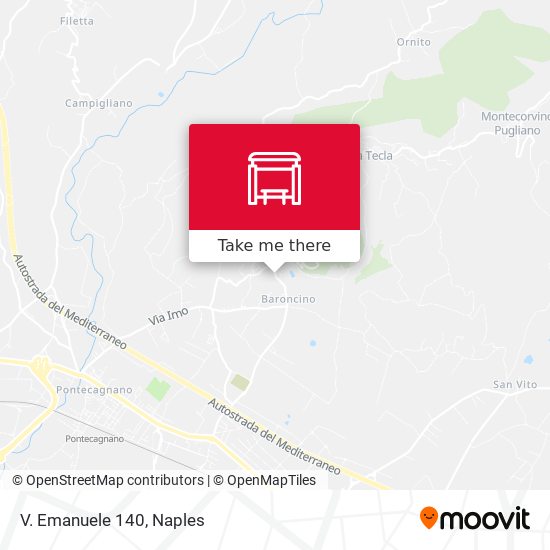 V. Emanuele 140 map