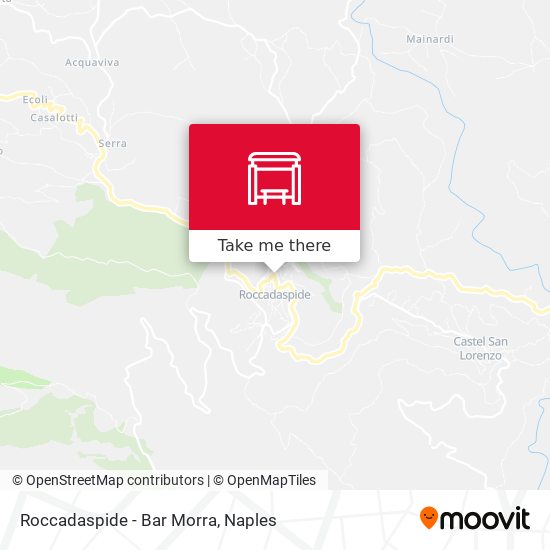 Roccadaspide - Bar Morra map