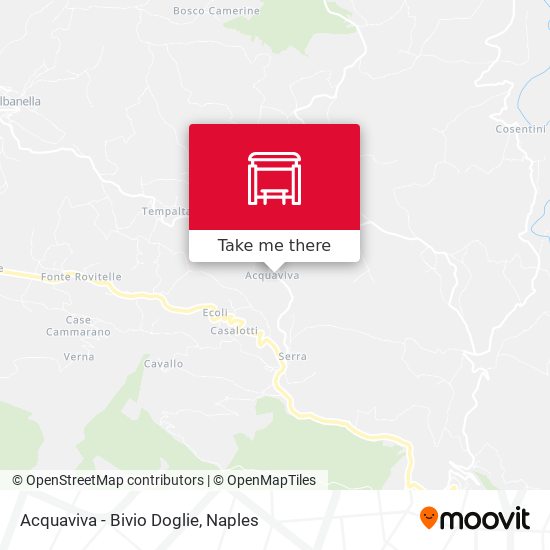 Acquaviva - Bivio Doglie map
