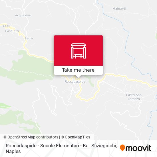 Roccadaspide - Scuole Elementari - Bar Sfiziegiochi map