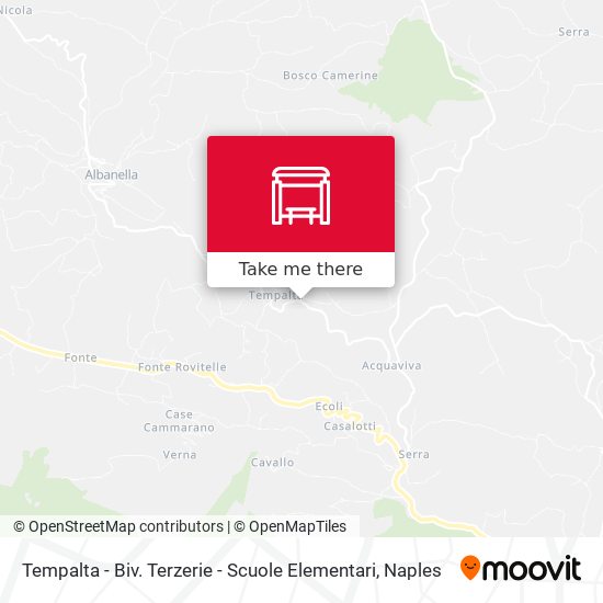 Tempalta - Biv. Terzerie - Scuole Elementari map