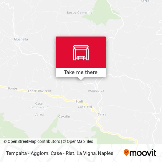 Tempalta - Agglom. Case - Rist. La Vigna map