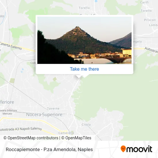 Roccapiemonte - Amendola Square map