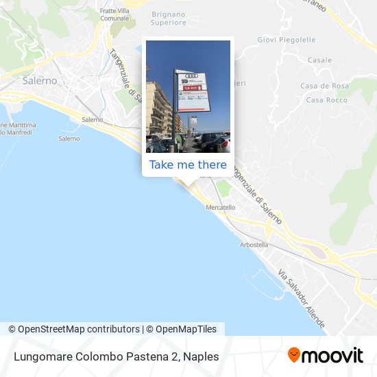 Lungomare Colombo Pastena 2 map