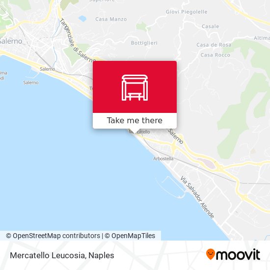 Mercatello Leucosia map