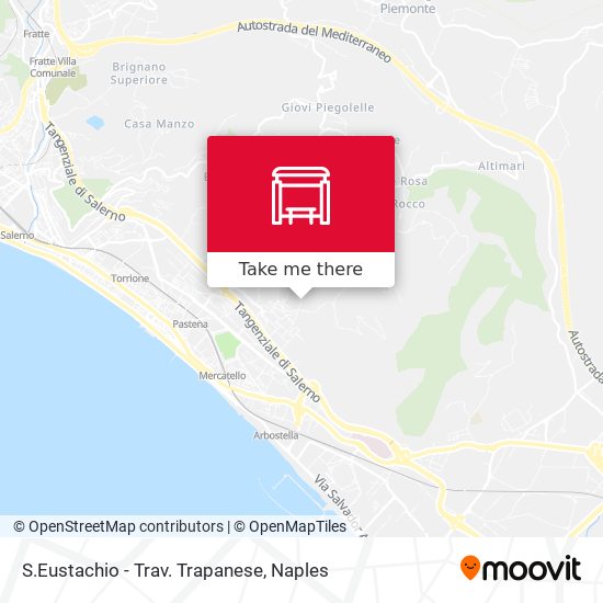 S.Eustachio - Trav. Trapanese map