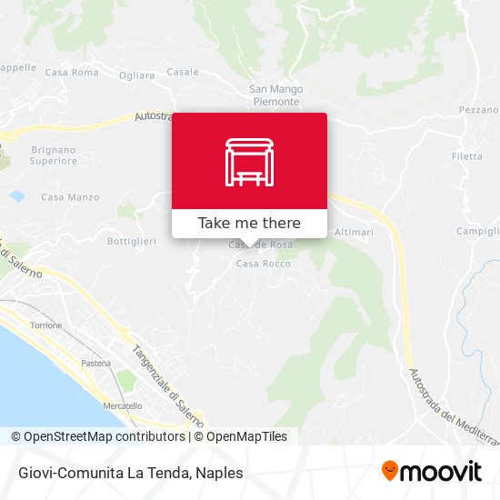 Giovi-Comunita  La Tenda map
