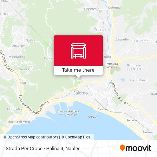 Strada Per Croce - Palina 4 map