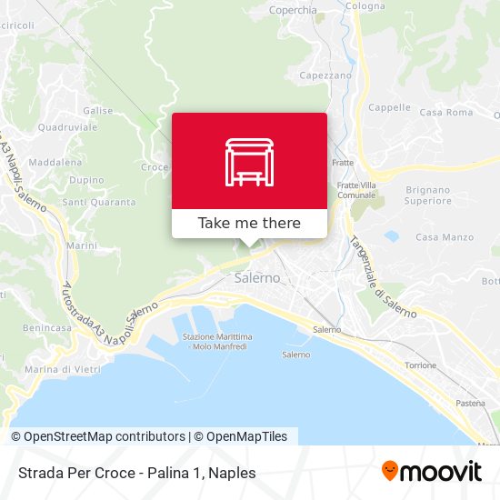 Strada Per Croce - Palina 1 map
