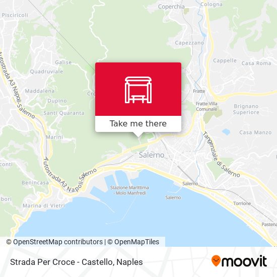 Strada Per Croce - Castello map