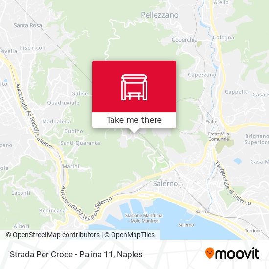 Strada Per Croce - Palina 11 map