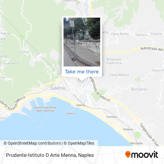 Prudente-Istituto D Arte Menna map