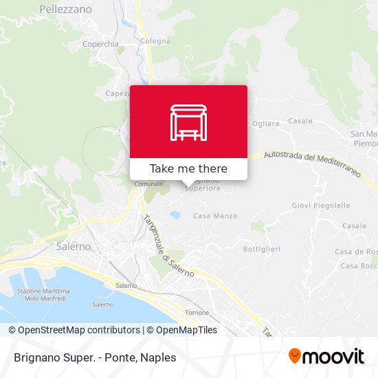 Brignano Super. - Ponte map