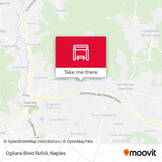 Ogliara-Bivio Rufoli map