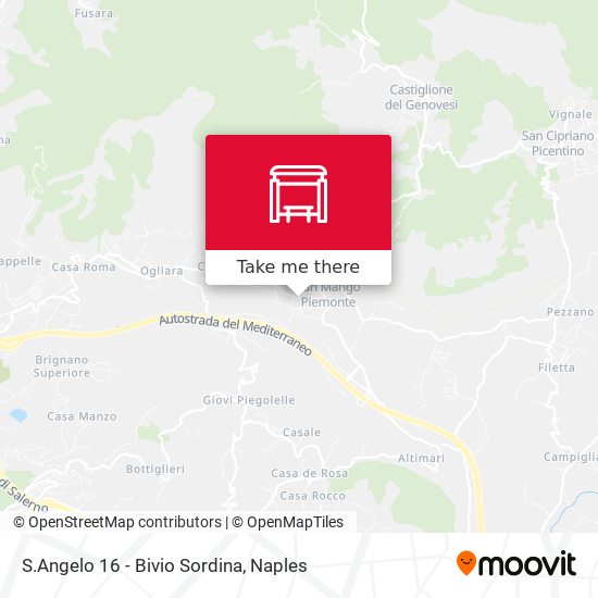 S.Angelo 16 - Bivio Sordina map