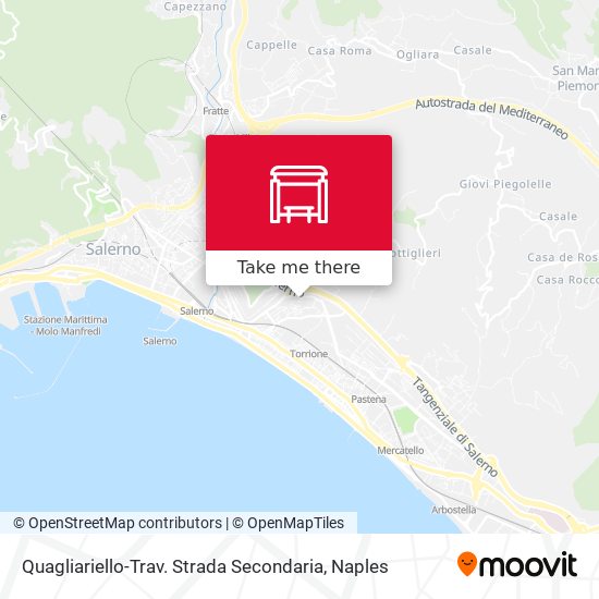 Quagliariello-Trav. Strada Secondaria map