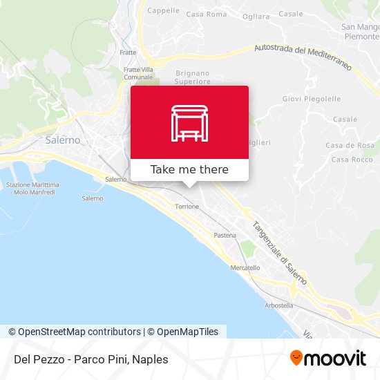 Del Pezzo - Parco Pini map