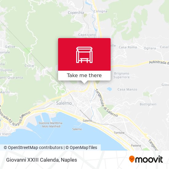 Giovanni XXIII Calenda map