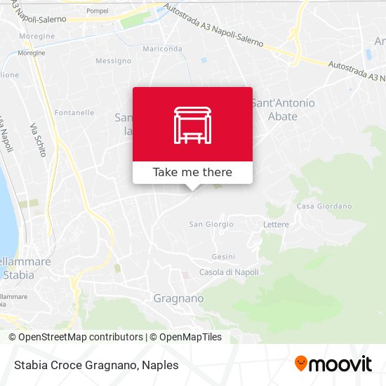 Stabia Croce Gragnano map