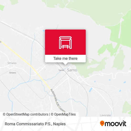 Roma Commissariato P.S. map