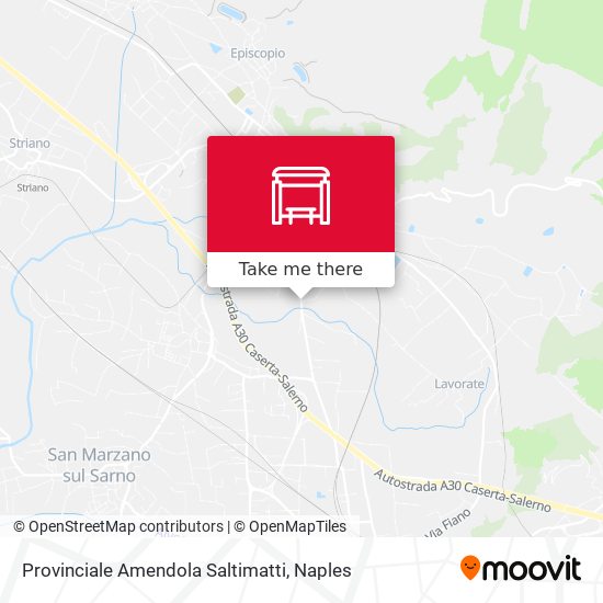 Provinciale Amendola Saltimatti map