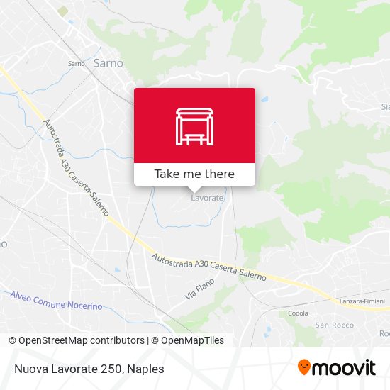 Nuova Lavorate 250 map