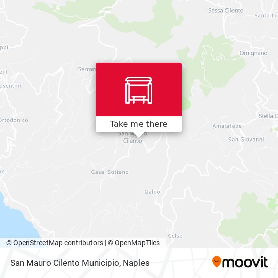 San Mauro Cilento Municipio map