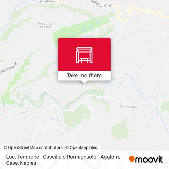 Loc. Tempone - Caseificio Romagnuolo - Agglom. Case map