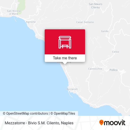 Mezzatorre - Bivio S.M. Cilento map