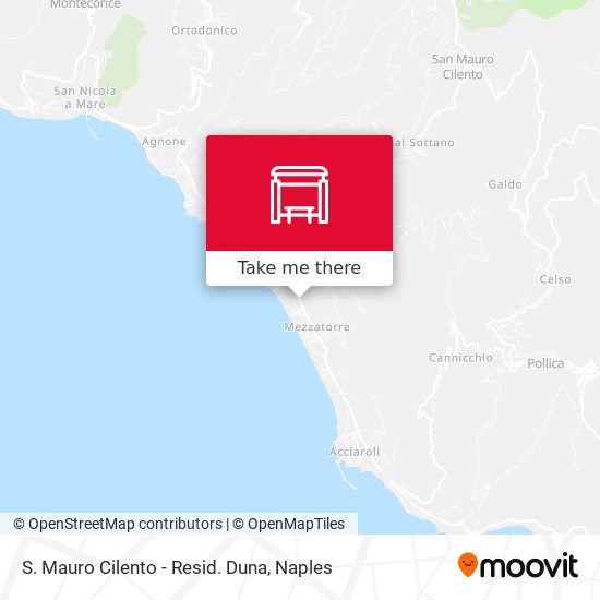 S. Mauro Cilento - Resid. Duna map