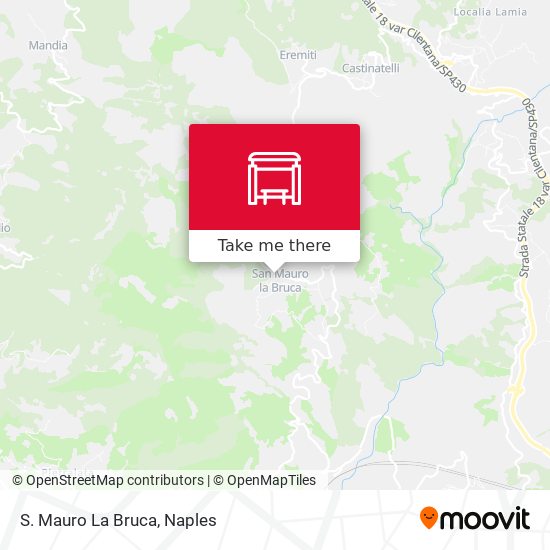 S. Mauro La Bruca map