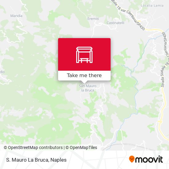 S. Mauro La Bruca map