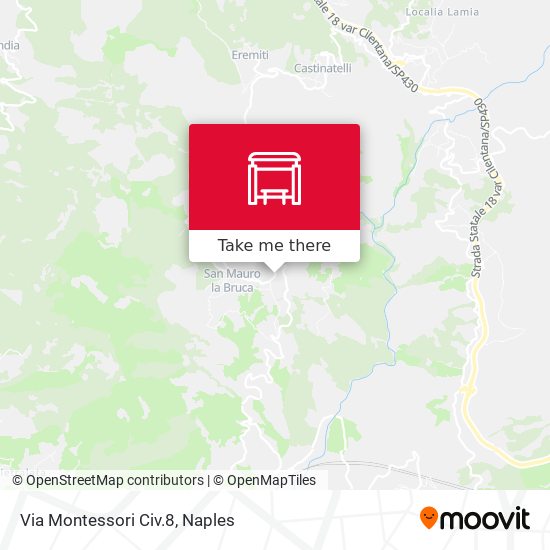 Via Montessori Civ.8 map