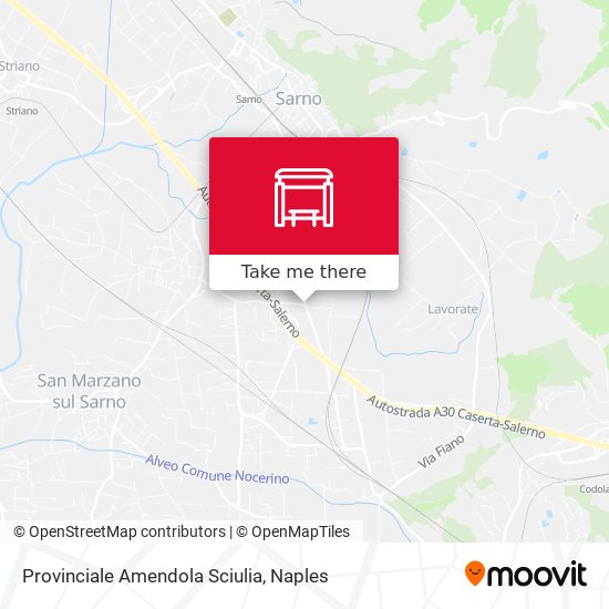 Provinciale Amendola Sciulia map