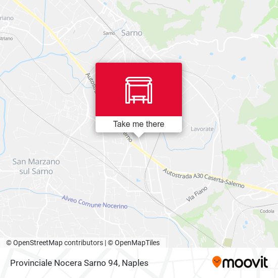 Provinciale Nocera Sarno 94 map