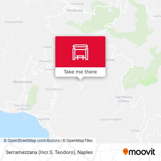 Serramezzana (Incr.S. Teodoro) map
