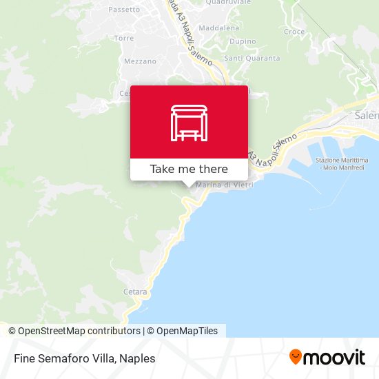 Fine Semaforo Villa map
